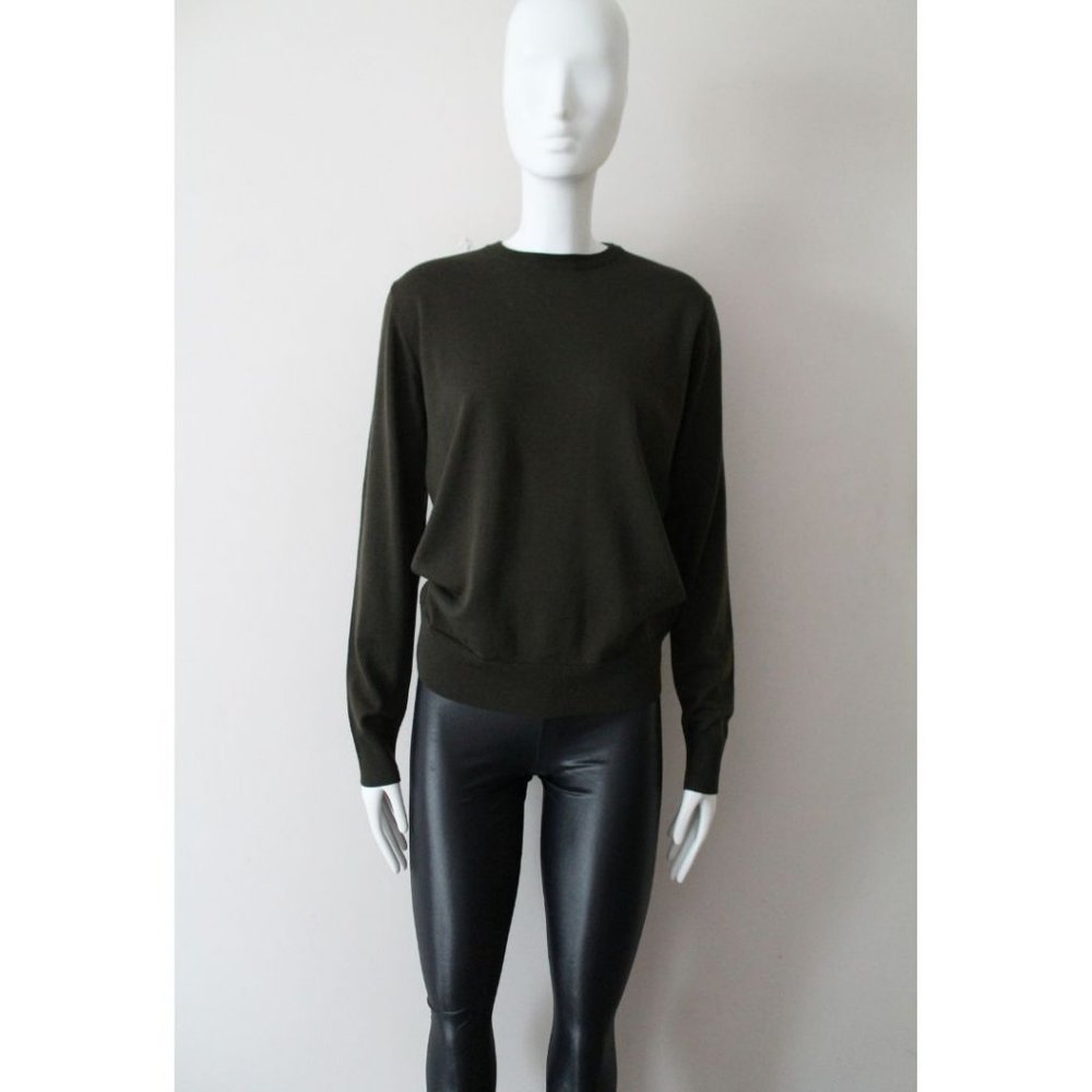 Bottega Veneta Pull Uniform Soft Kerwool Sweater Khaki Size IT 40/ US 4
